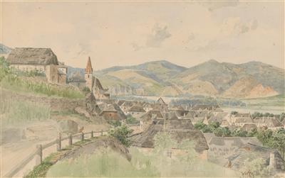 Weissenkirchen in Wachau valley by Vincenz Havlicek - Auction record, sale price, and art valuation. Compare with similar artists and explore comparable artworks.